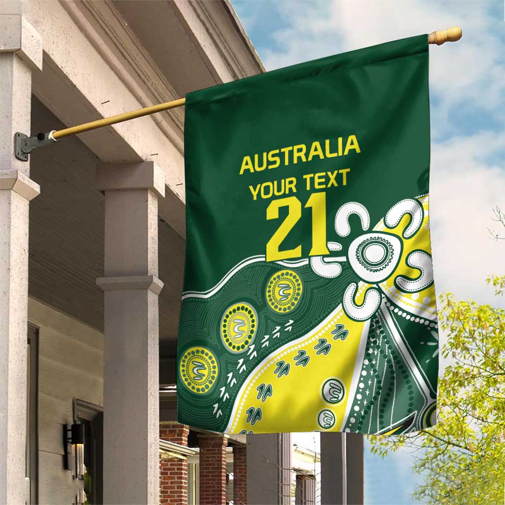 Custom Cricket Aussie Pride Garden Flag Indigenous Inspired - Vibe Hoodie