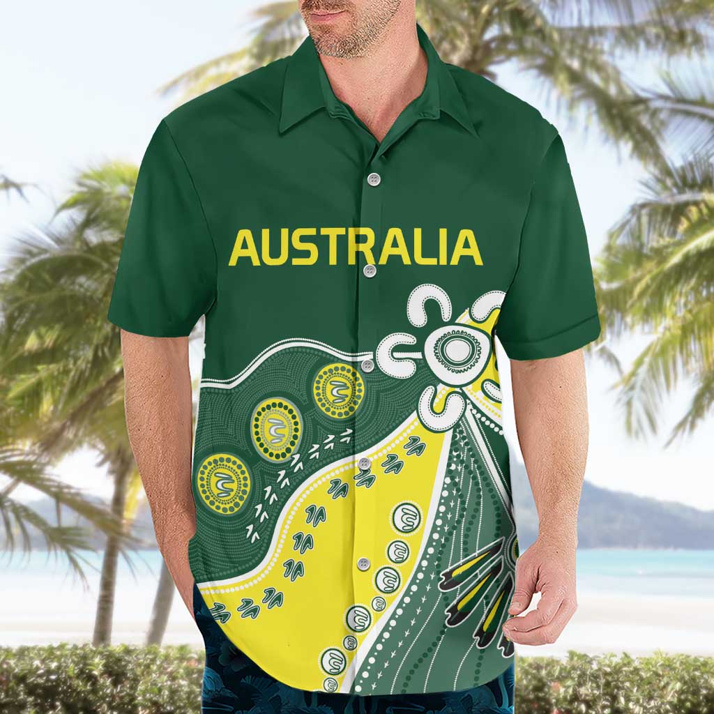 Custom Cricket Aussie Pride Hawaiian Shirt Indigenous Inspired - Vibe Hoodie