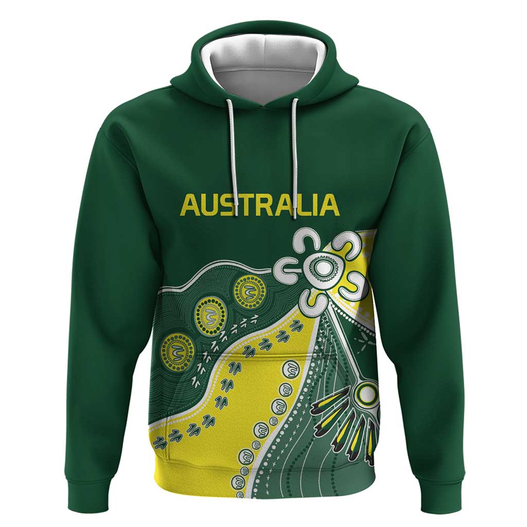 Custom Cricket Aussie Pride Hoodie Indigenous Inspired - Vibe Hoodie