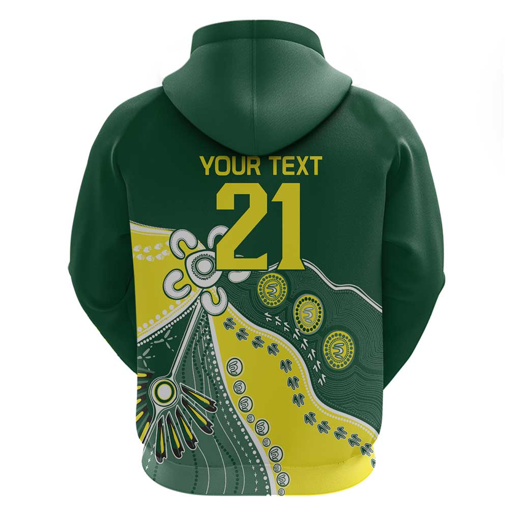 Custom Cricket Aussie Pride Hoodie Indigenous Inspired - Vibe Hoodie