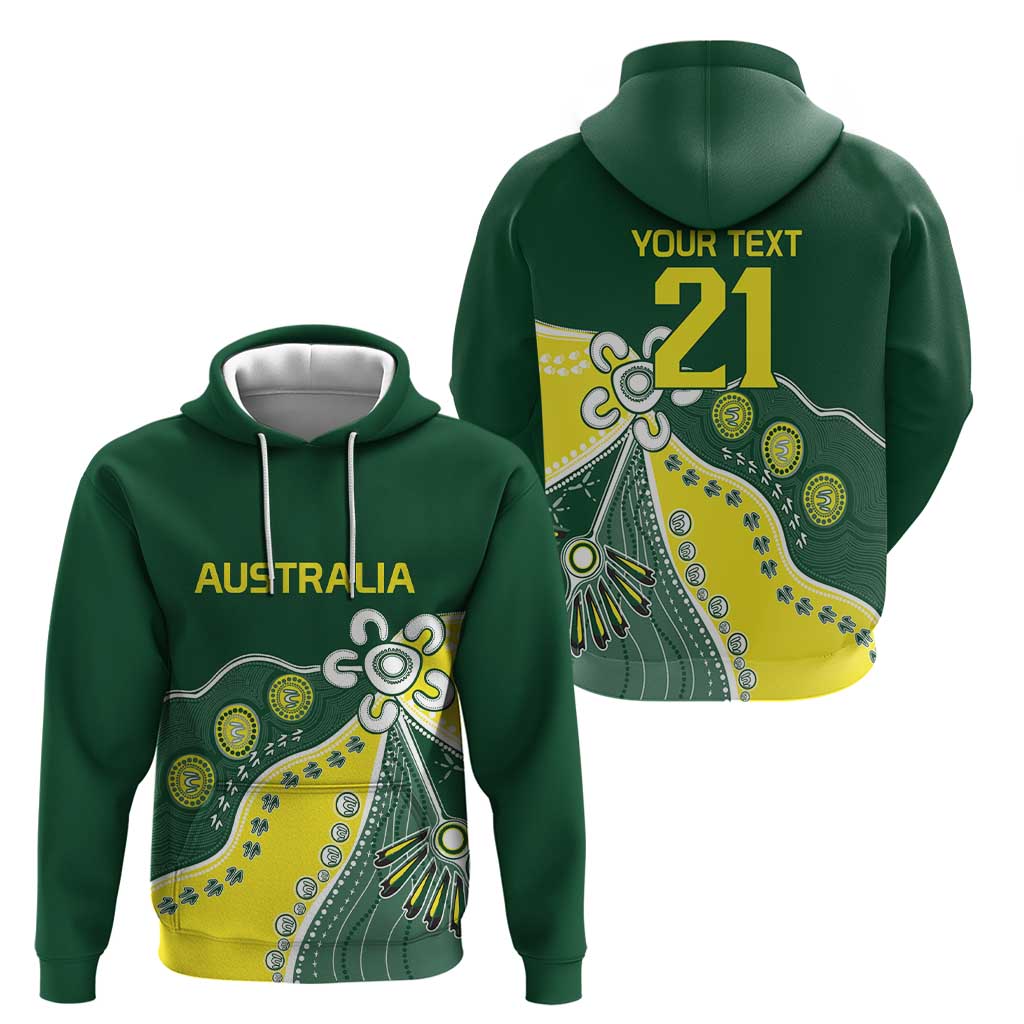 Custom Cricket Aussie Pride Hoodie Indigenous Inspired - Vibe Hoodie