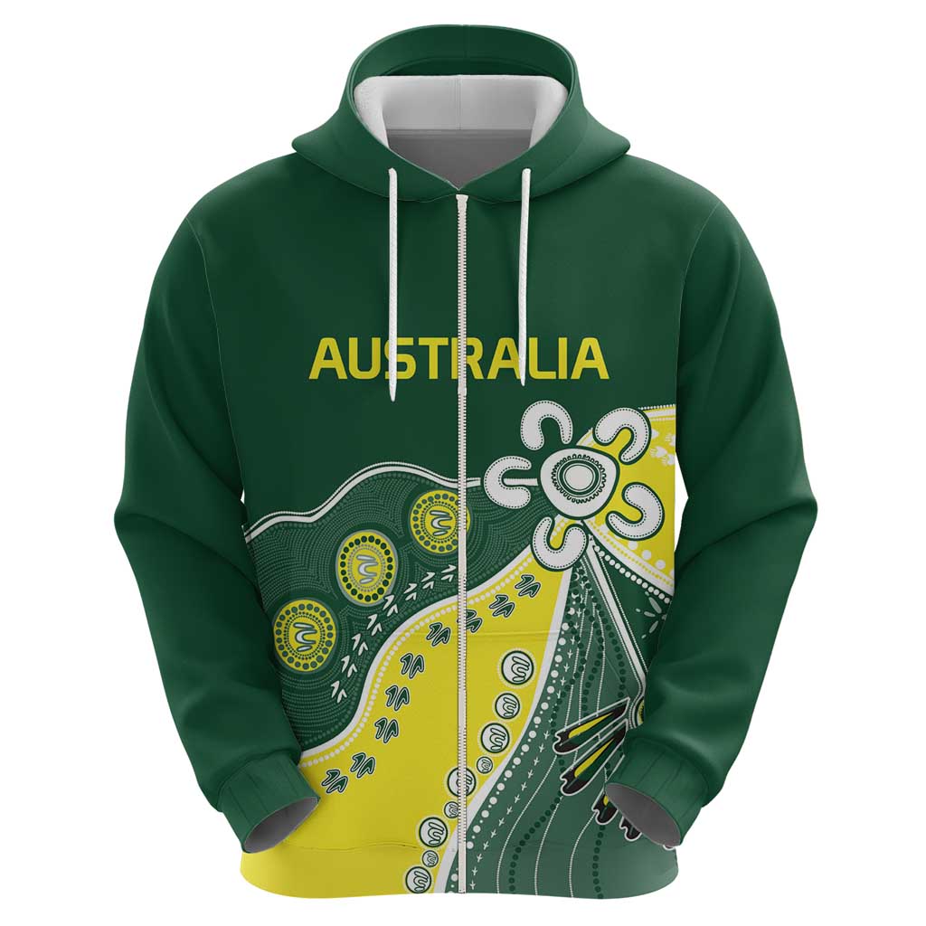 Custom Cricket Aussie Pride Hoodie Indigenous Inspired - Vibe Hoodie