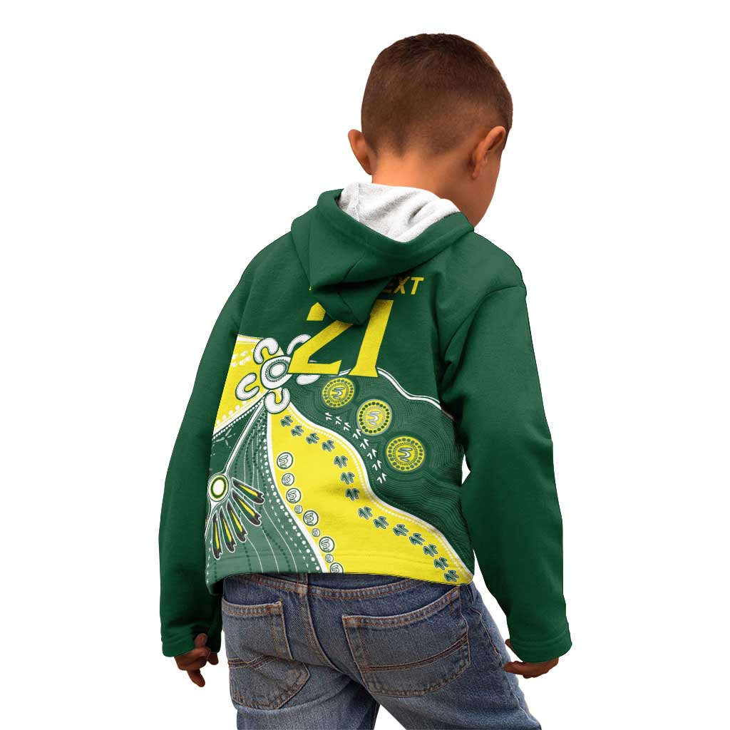 Custom Cricket Aussie Pride Kid Hoodie Indigenous Inspired - Vibe Hoodie