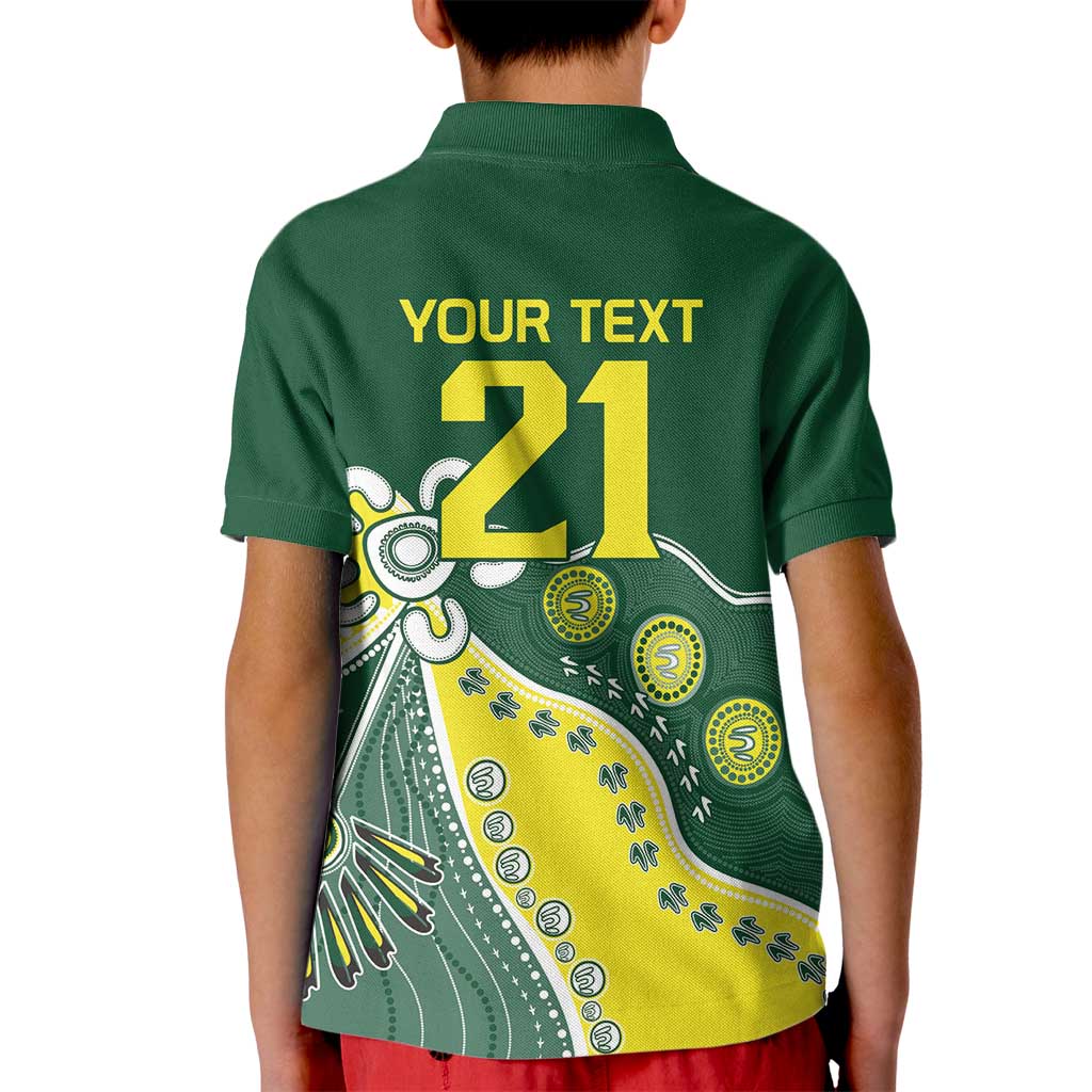 Custom Cricket Aussie Pride Kid Polo Shirt Indigenous Inspired - Vibe Hoodie