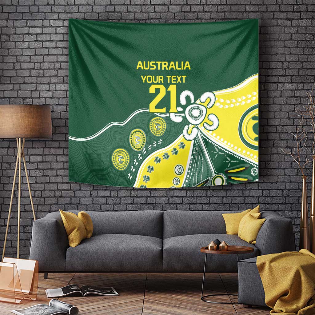 Custom Cricket Aussie Pride Tapestry Indigenous Inspired - Vibe Hoodie