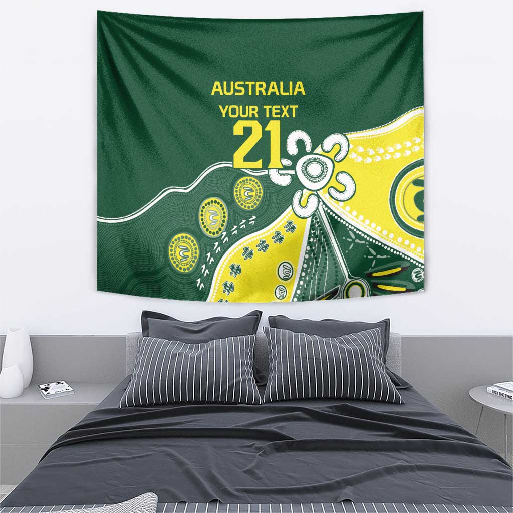 Custom Cricket Aussie Pride Tapestry Indigenous Inspired - Vibe Hoodie