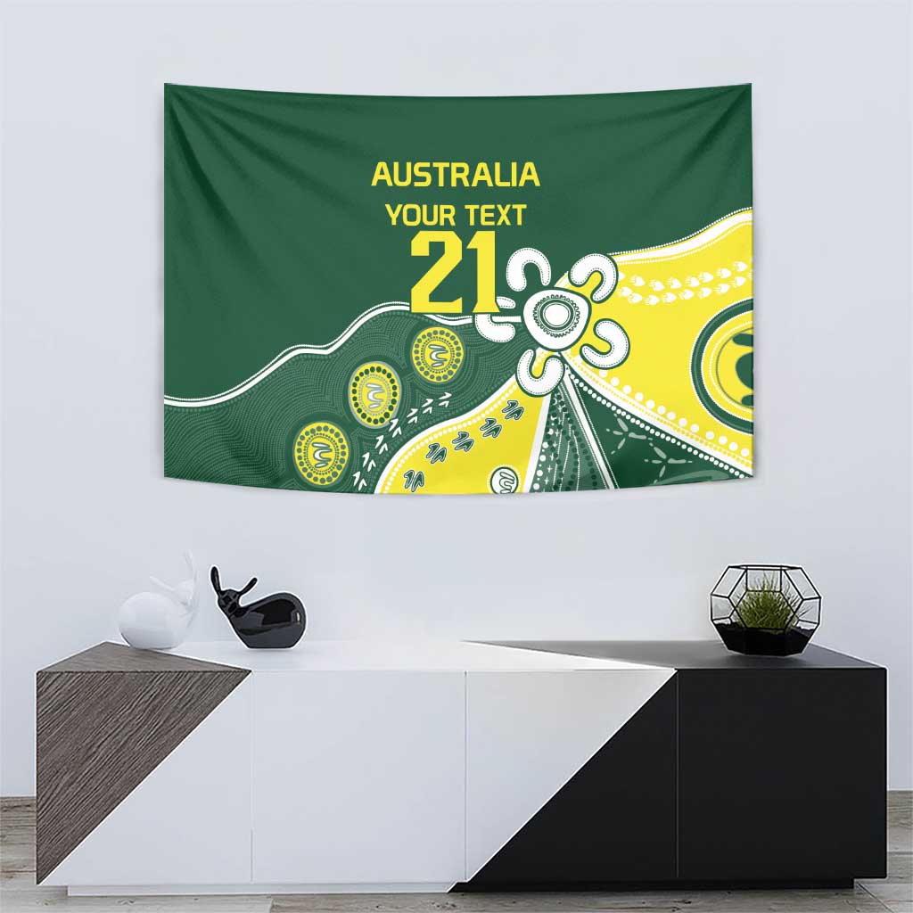 Custom Cricket Aussie Pride Tapestry Indigenous Inspired - Vibe Hoodie