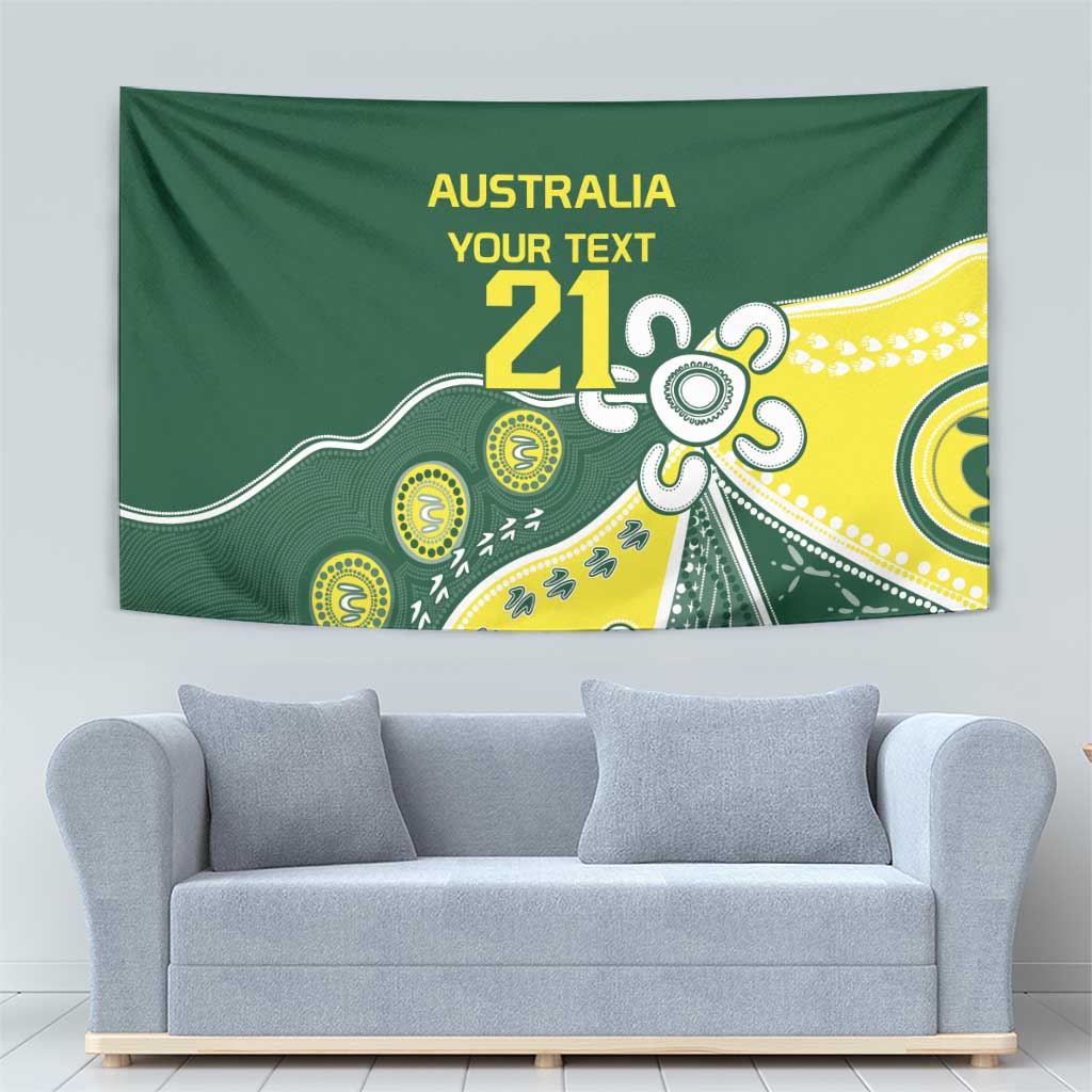 Custom Cricket Aussie Pride Tapestry Indigenous Inspired - Vibe Hoodie