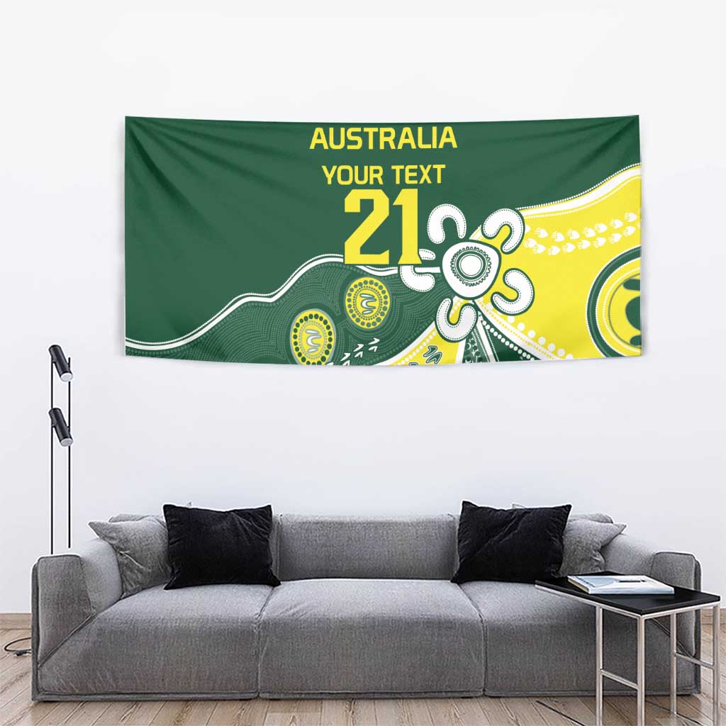 Custom Cricket Aussie Pride Tapestry Indigenous Inspired - Vibe Hoodie