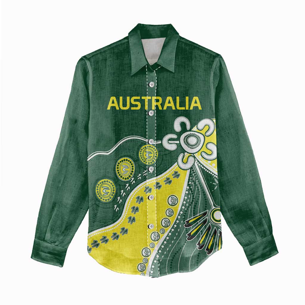 Custom Cricket Aussie Pride Women Casual Shirt Indigenous Inspired - Vibe Hoodie