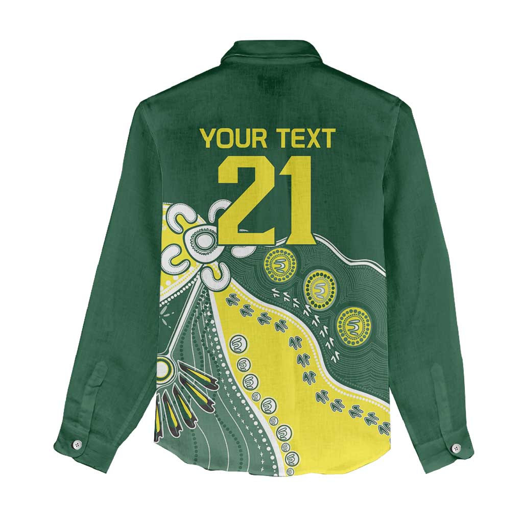 Custom Cricket Aussie Pride Women Casual Shirt Indigenous Inspired - Vibe Hoodie