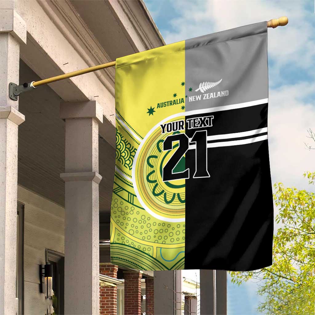 Custom Cricket AUNZ Spirit Garden Flag Aussie New Zealand Retro Edition - Vibe Hoodie