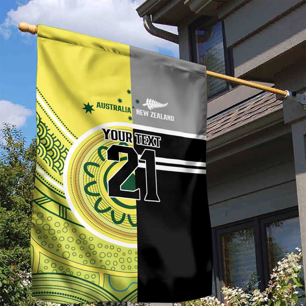 Custom Cricket AUNZ Spirit Garden Flag Aussie New Zealand Retro Edition - Vibe Hoodie