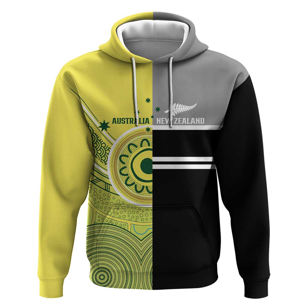 Custom Cricket AUNZ Spirit Hoodie Aussie New Zealand Retro Edition - Vibe Hoodie