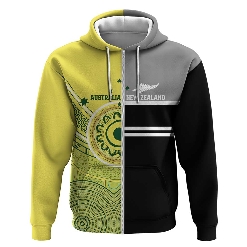 Custom Cricket AUNZ Spirit Hoodie Aussie New Zealand Retro Edition - Vibe Hoodie