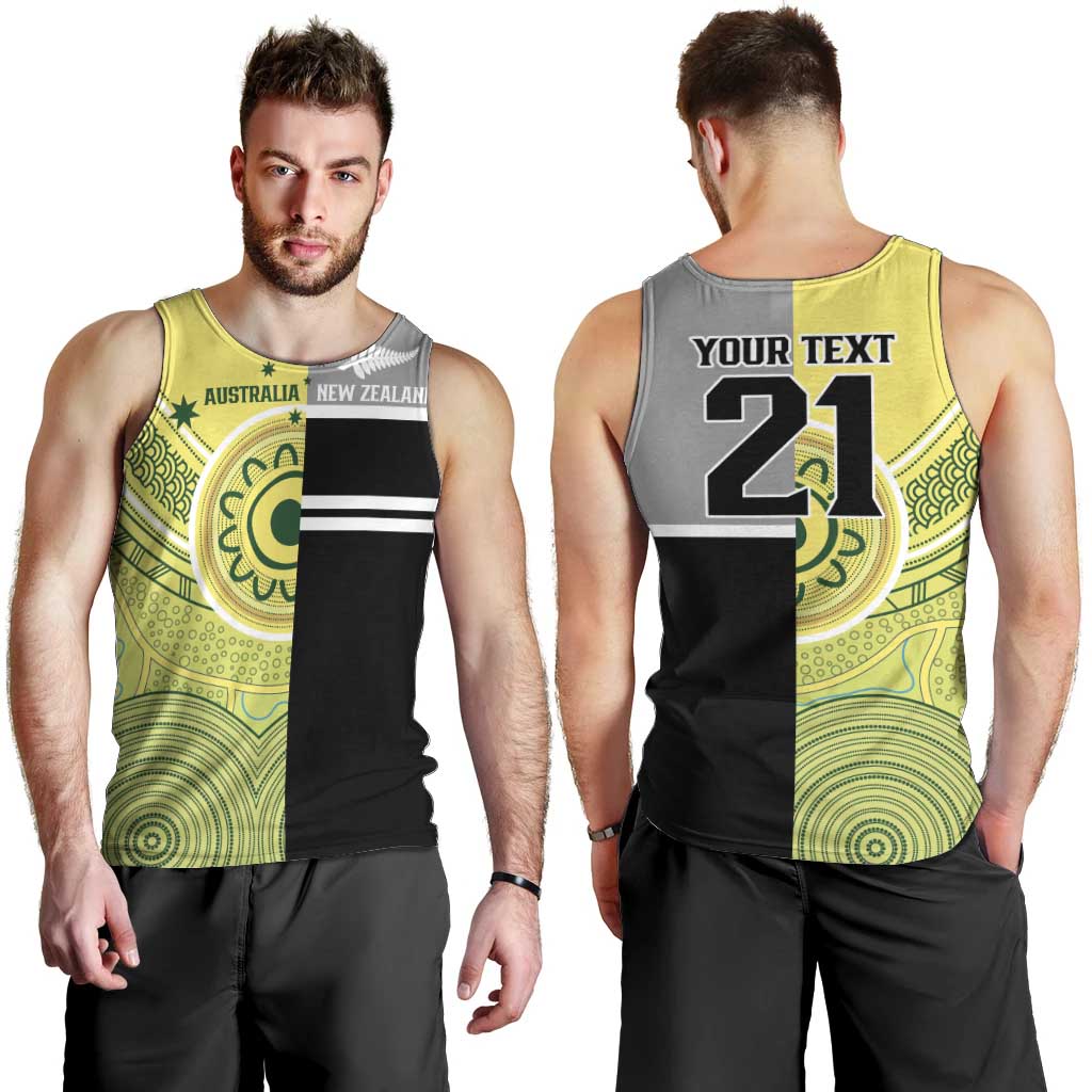 Custom Cricket AUNZ Spirit Men Tank Top Aussie New Zealand Retro Edition - Vibe Hoodie