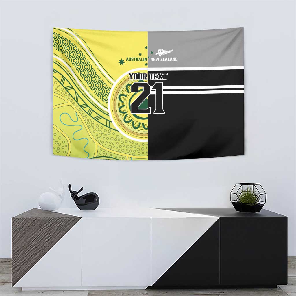 Custom Cricket AUNZ Spirit Tapestry Aussie New Zealand Retro Edition - Vibe Hoodie