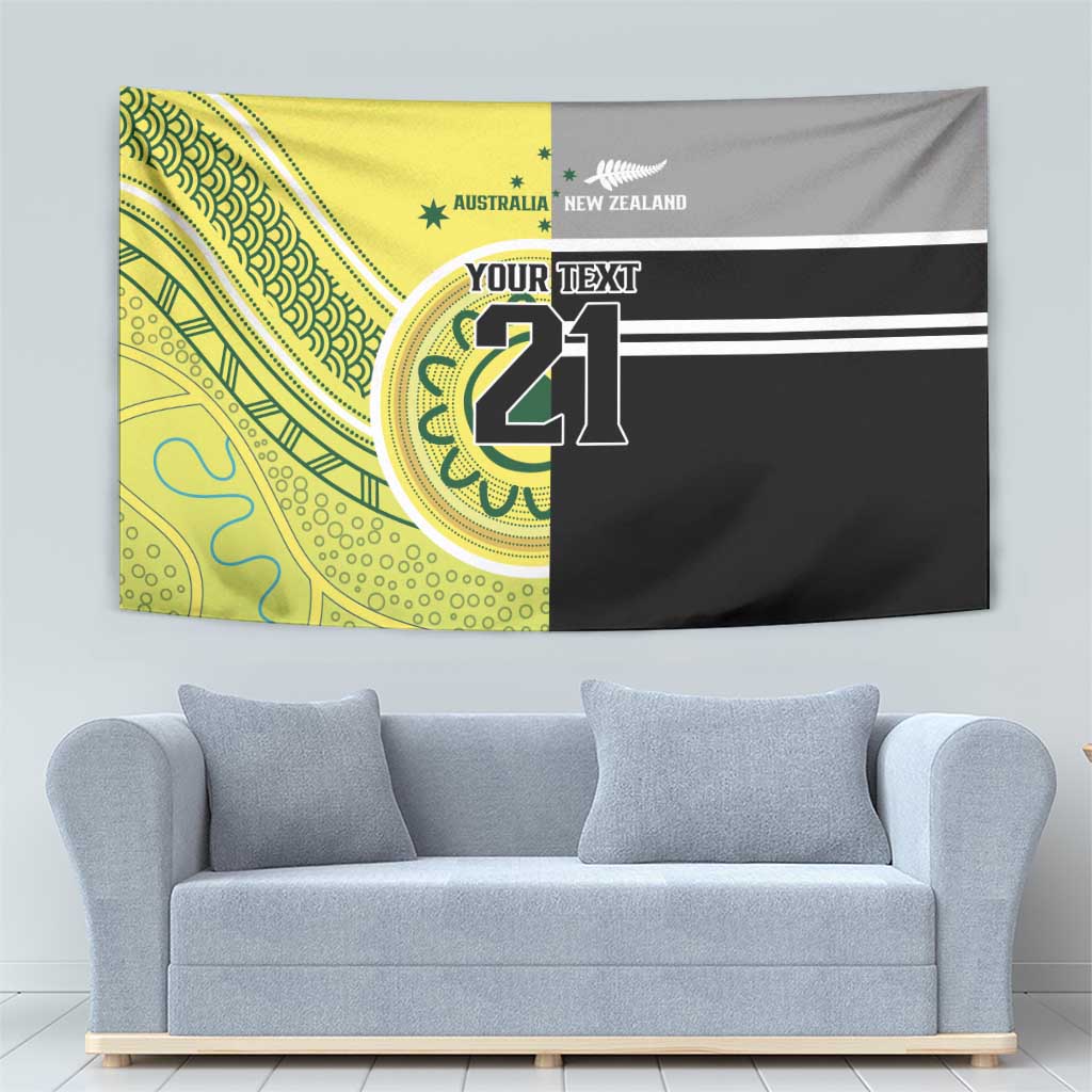 Custom Cricket AUNZ Spirit Tapestry Aussie New Zealand Retro Edition - Vibe Hoodie