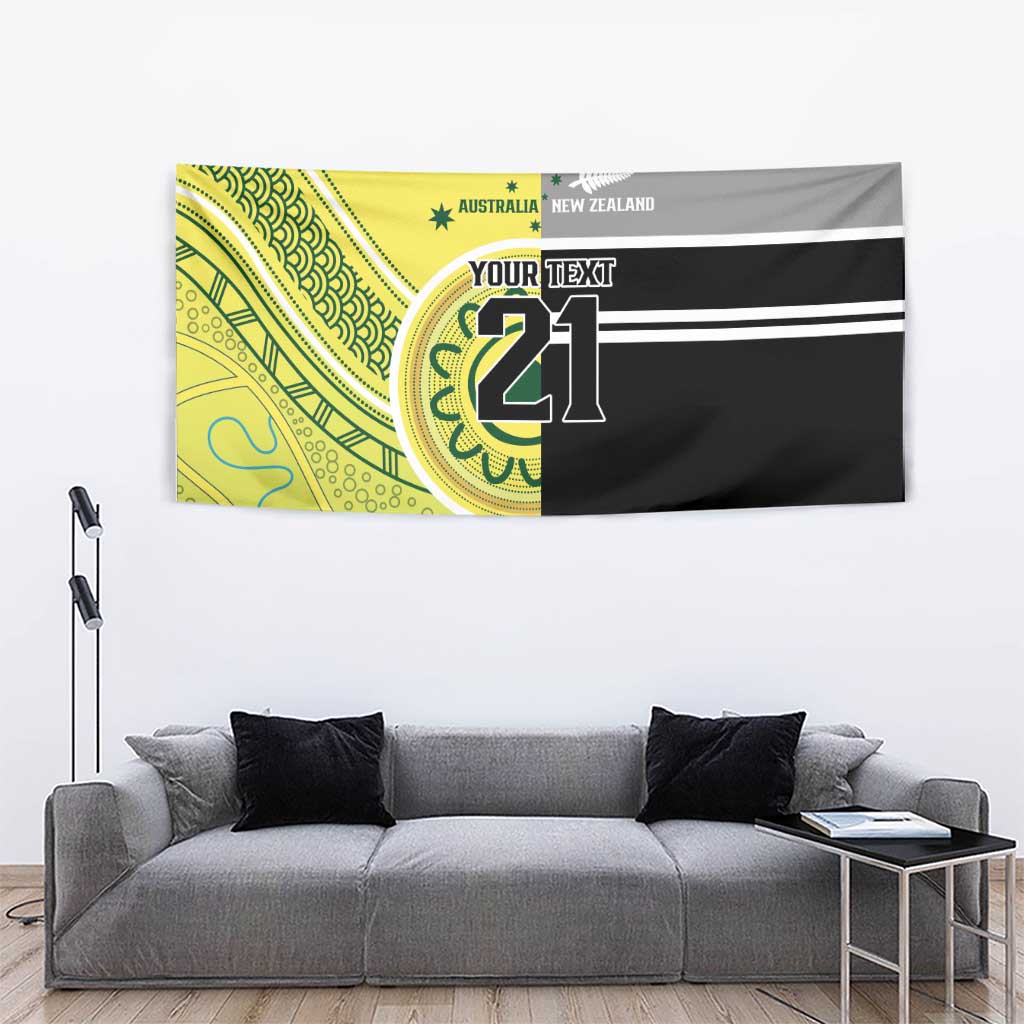 Custom Cricket AUNZ Spirit Tapestry Aussie New Zealand Retro Edition - Vibe Hoodie