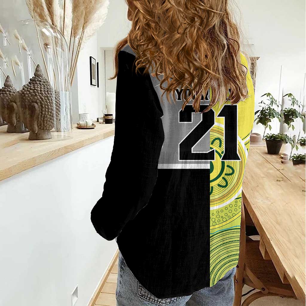 Custom Cricket AUNZ Spirit Women Casual Shirt Aussie New Zealand Retro Edition - Vibe Hoodie