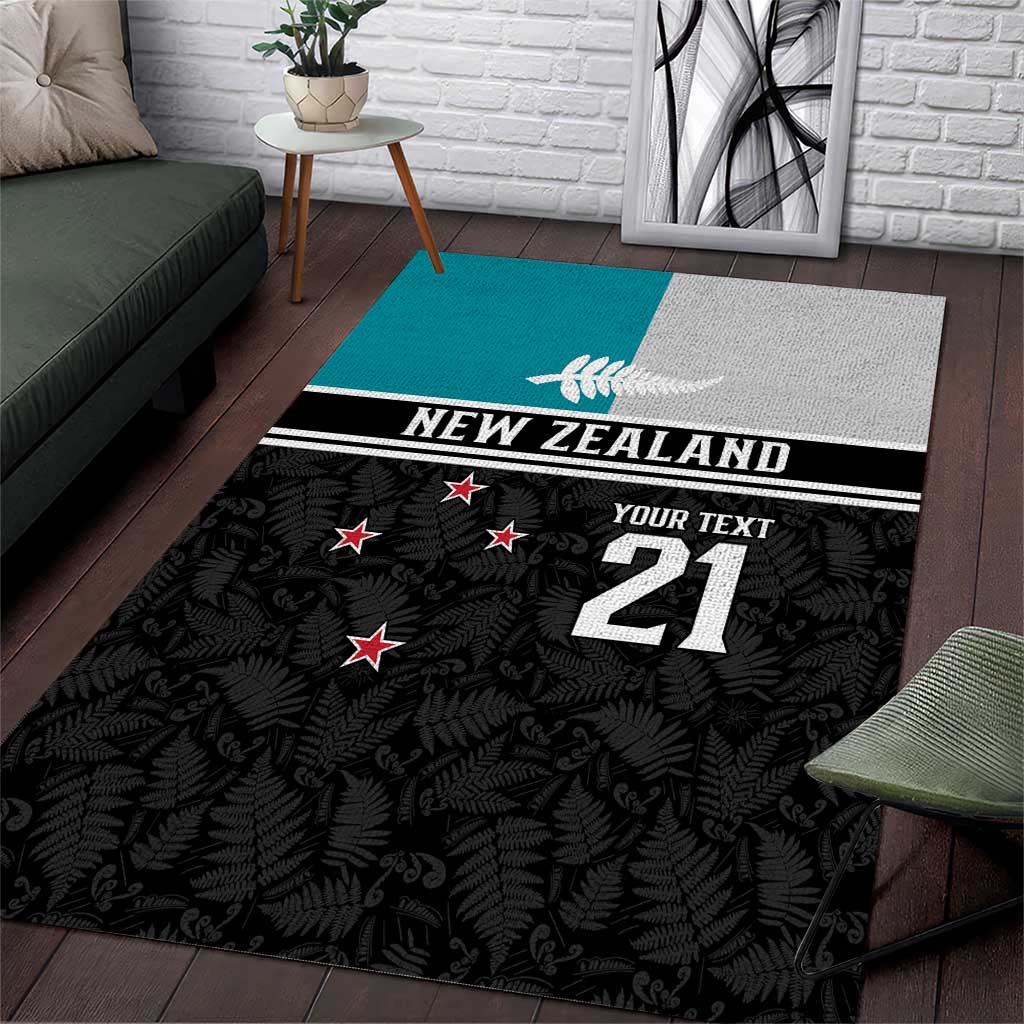 Custom NZ Cricket Pride Area Rug Silver Fern Fan Supporter Apparel - Vibe Hoodie