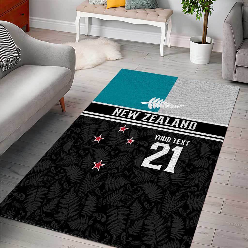 Custom NZ Cricket Pride Area Rug Silver Fern Fan Supporter Apparel - Vibe Hoodie