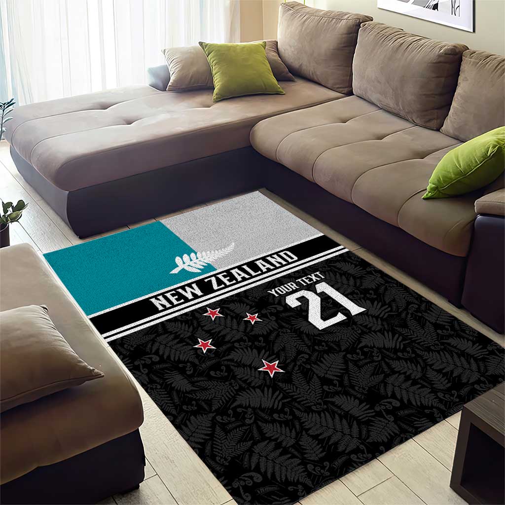 Custom NZ Cricket Pride Area Rug Silver Fern Fan Supporter Apparel - Vibe Hoodie