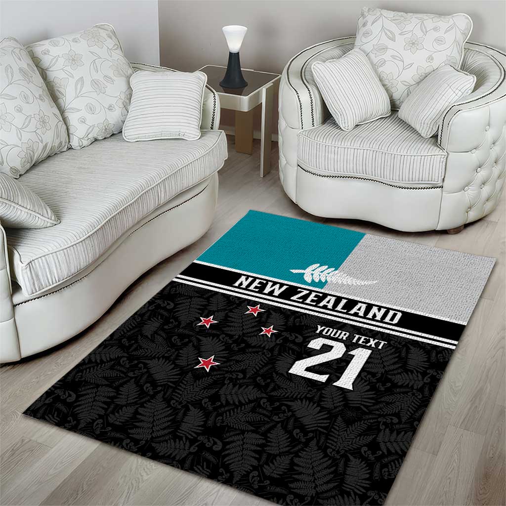 Custom NZ Cricket Pride Area Rug Silver Fern Fan Supporter Apparel - Vibe Hoodie