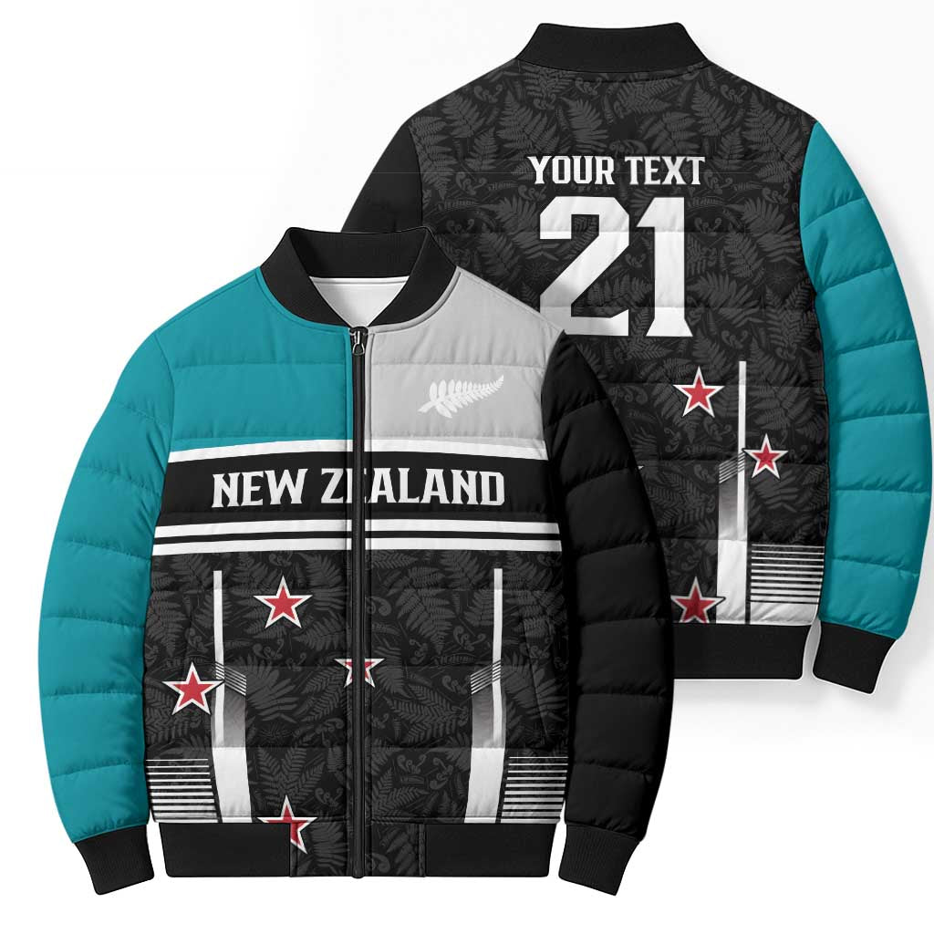 Custom NZ Cricket Pride Bomber Puffer Jacket Silver Fern Fan Supporter Apparel - Vibe Hoodie
