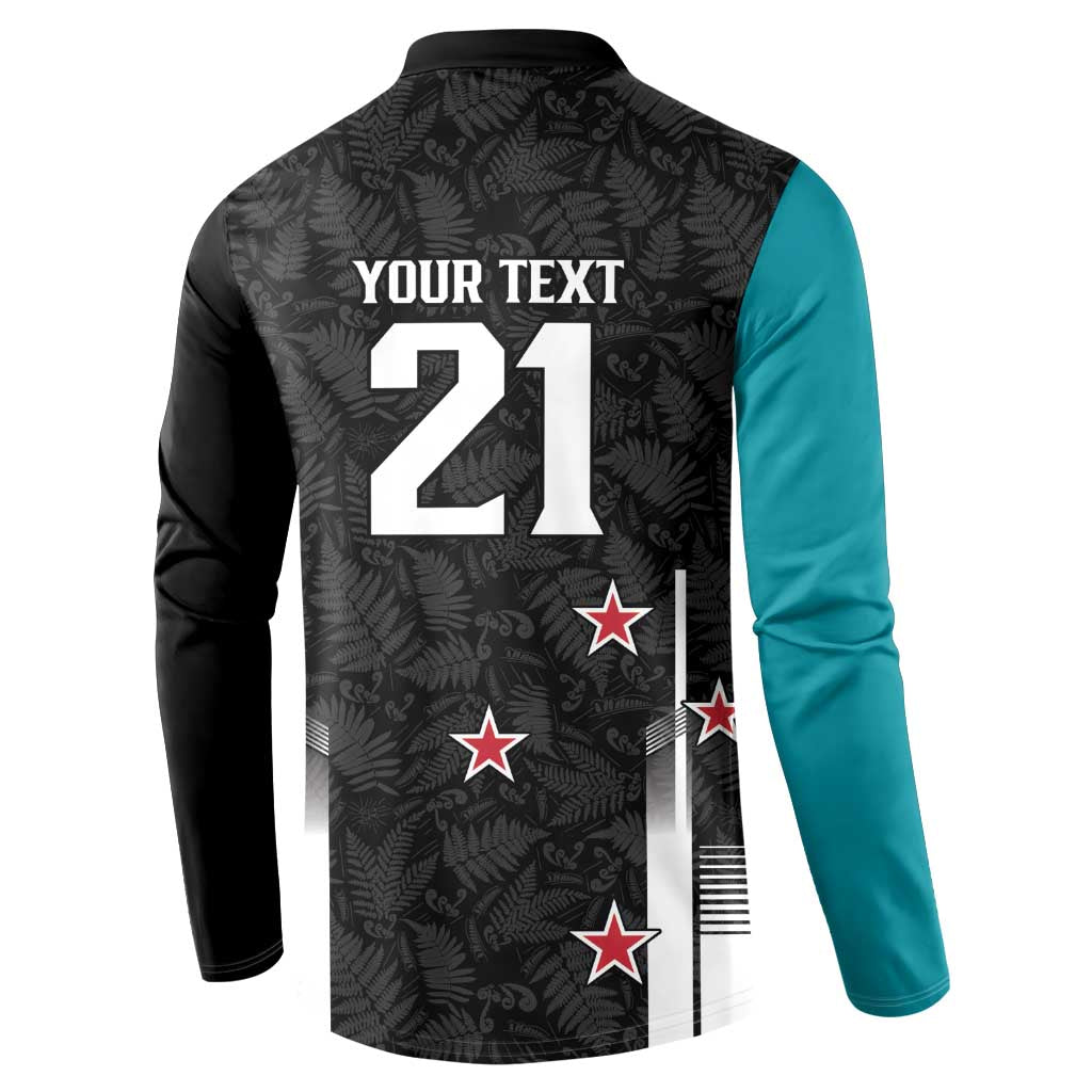 Custom NZ Cricket Pride Button Sweatshirt Silver Fern Fan Supporter Apparel - Vibe Hoodie