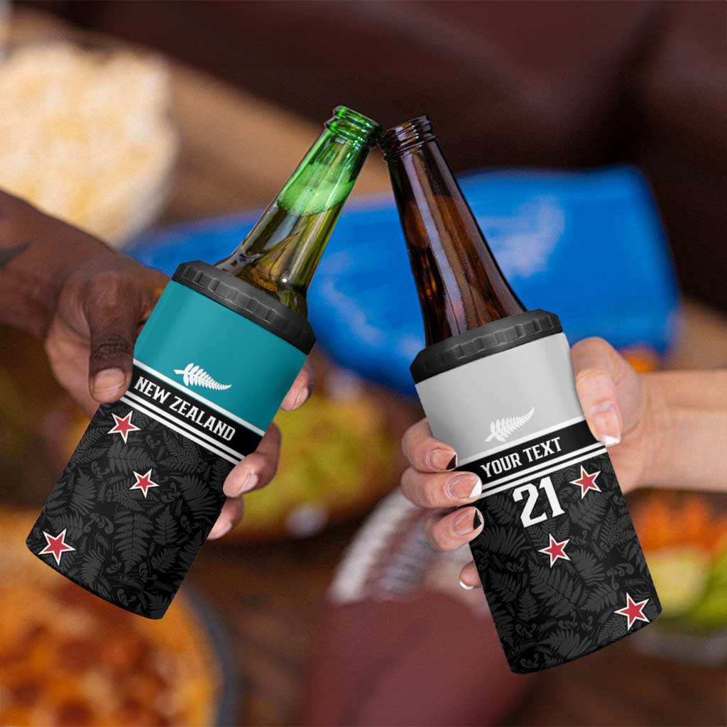 Custom NZ Cricket Pride 4 in 1 Can Cooler Tumbler Silver Fern Fan Supporter Apparel - Vibe Hoodie