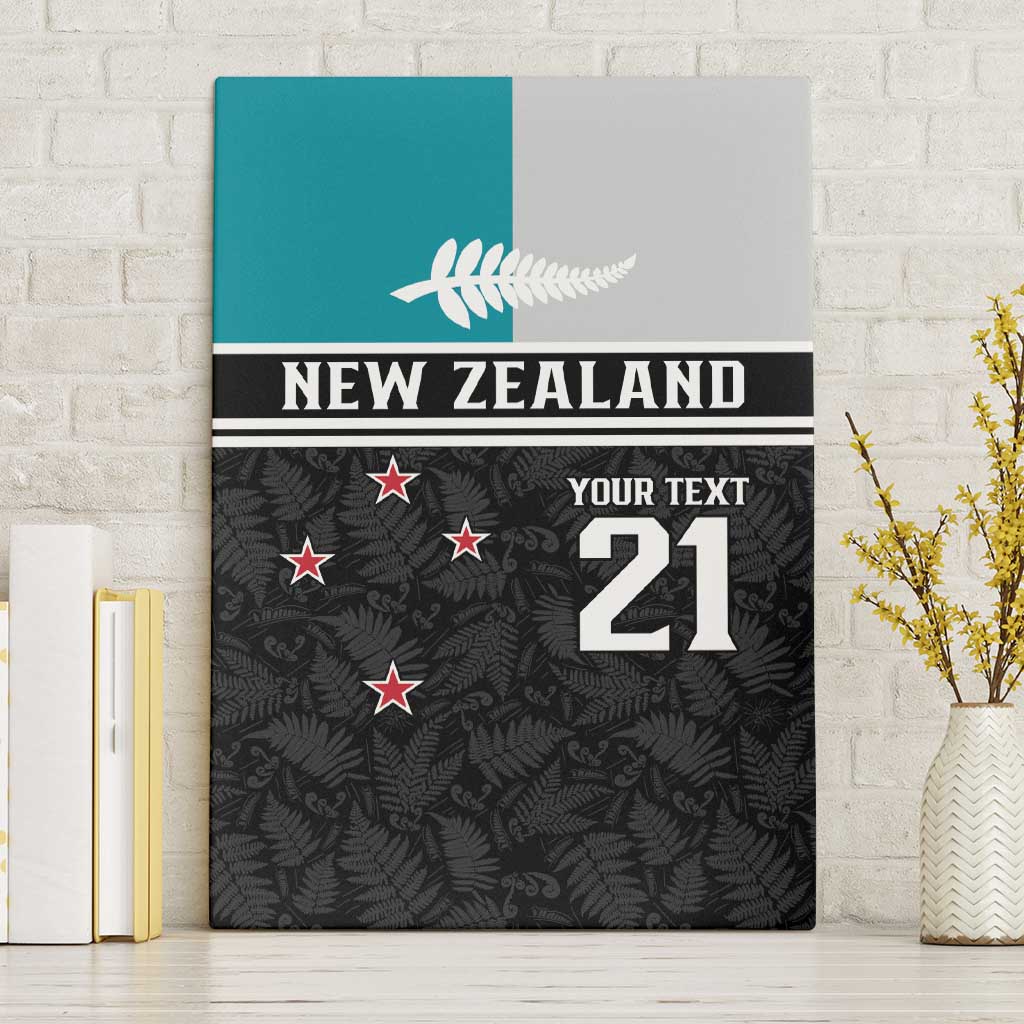 Custom NZ Cricket Pride Canvas Wall Art Silver Fern Fan Supporter Apparel - Vibe Hoodie