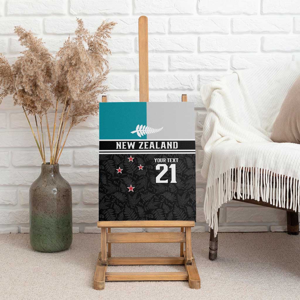Custom NZ Cricket Pride Canvas Wall Art Silver Fern Fan Supporter Apparel - Vibe Hoodie