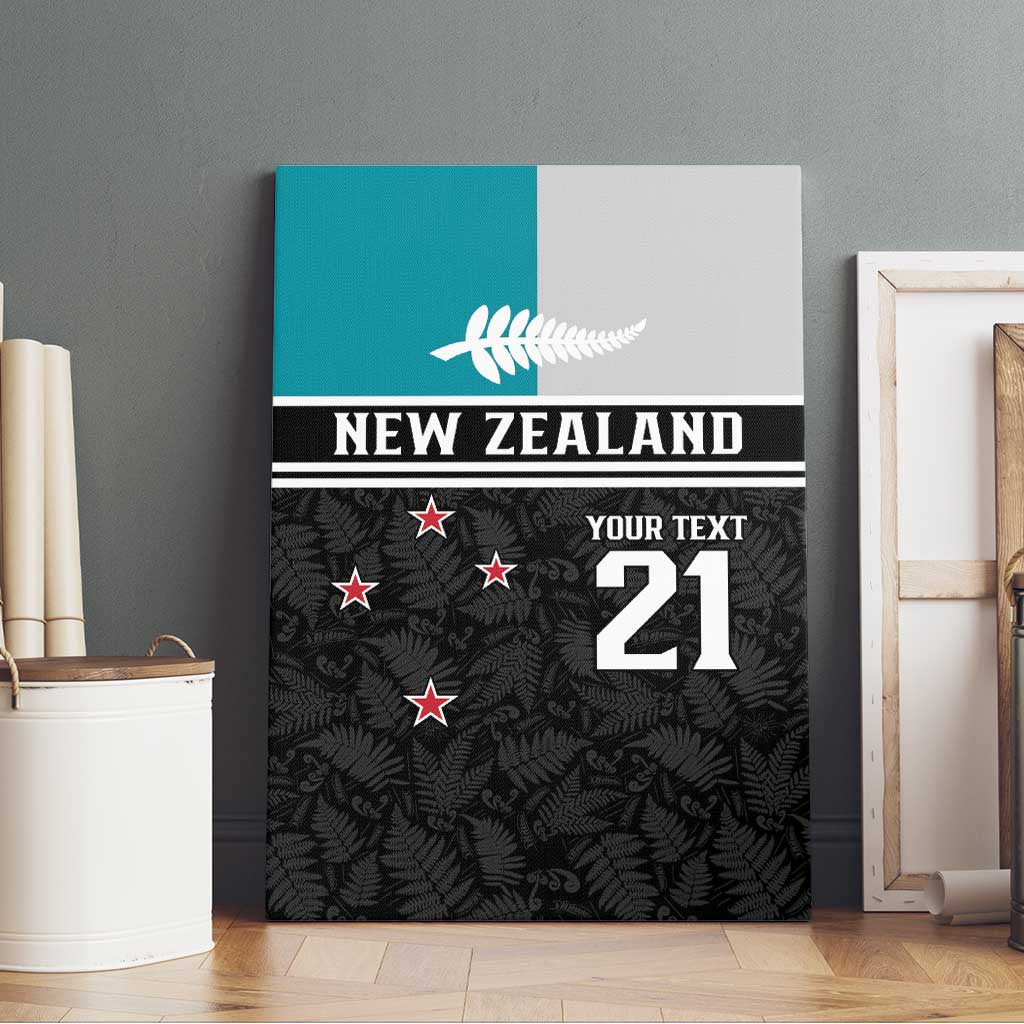 Custom NZ Cricket Pride Canvas Wall Art Silver Fern Fan Supporter Apparel - Vibe Hoodie