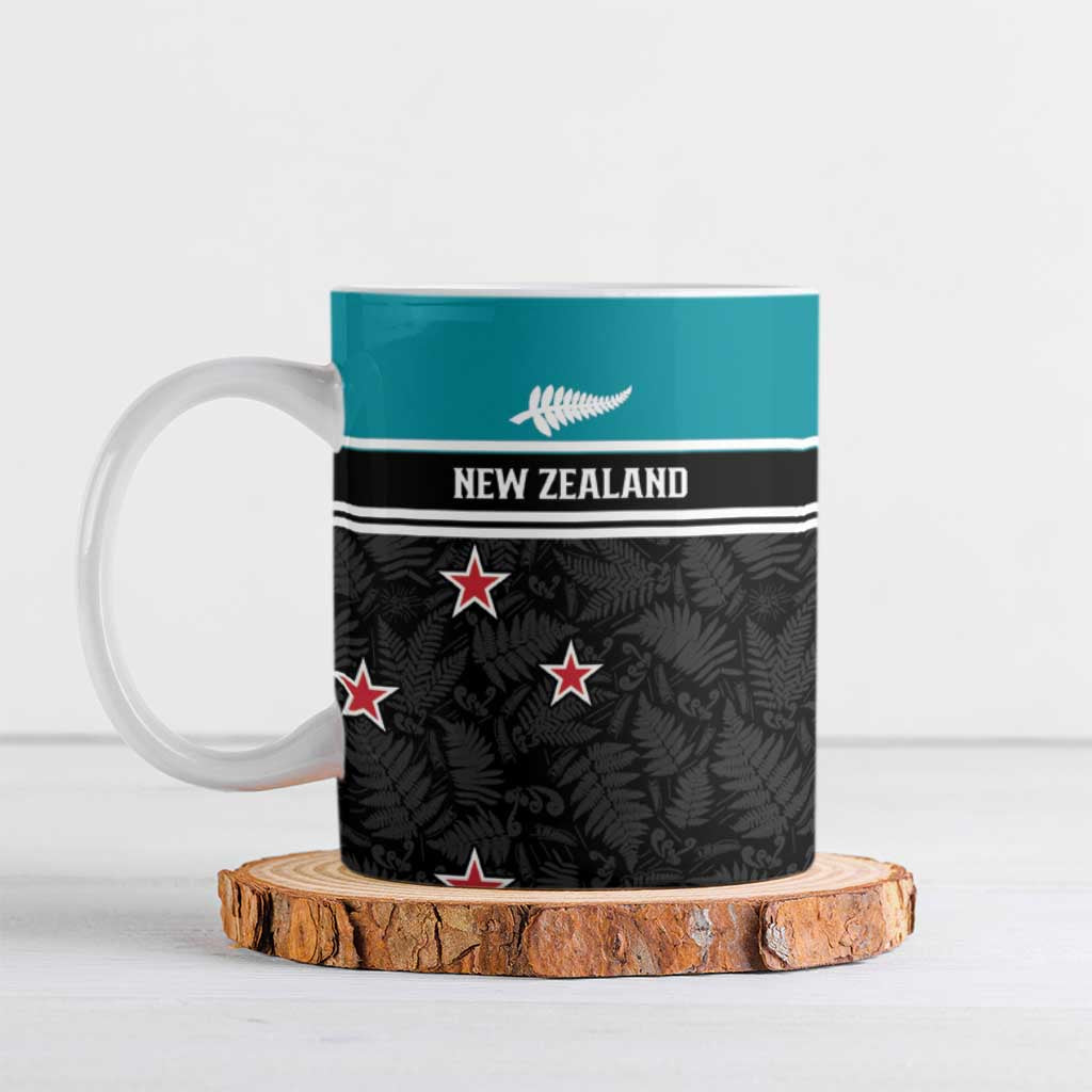 Custom NZ Cricket Pride Ceramic Mug Silver Fern Fan Supporter Apparel - Vibe Hoodie