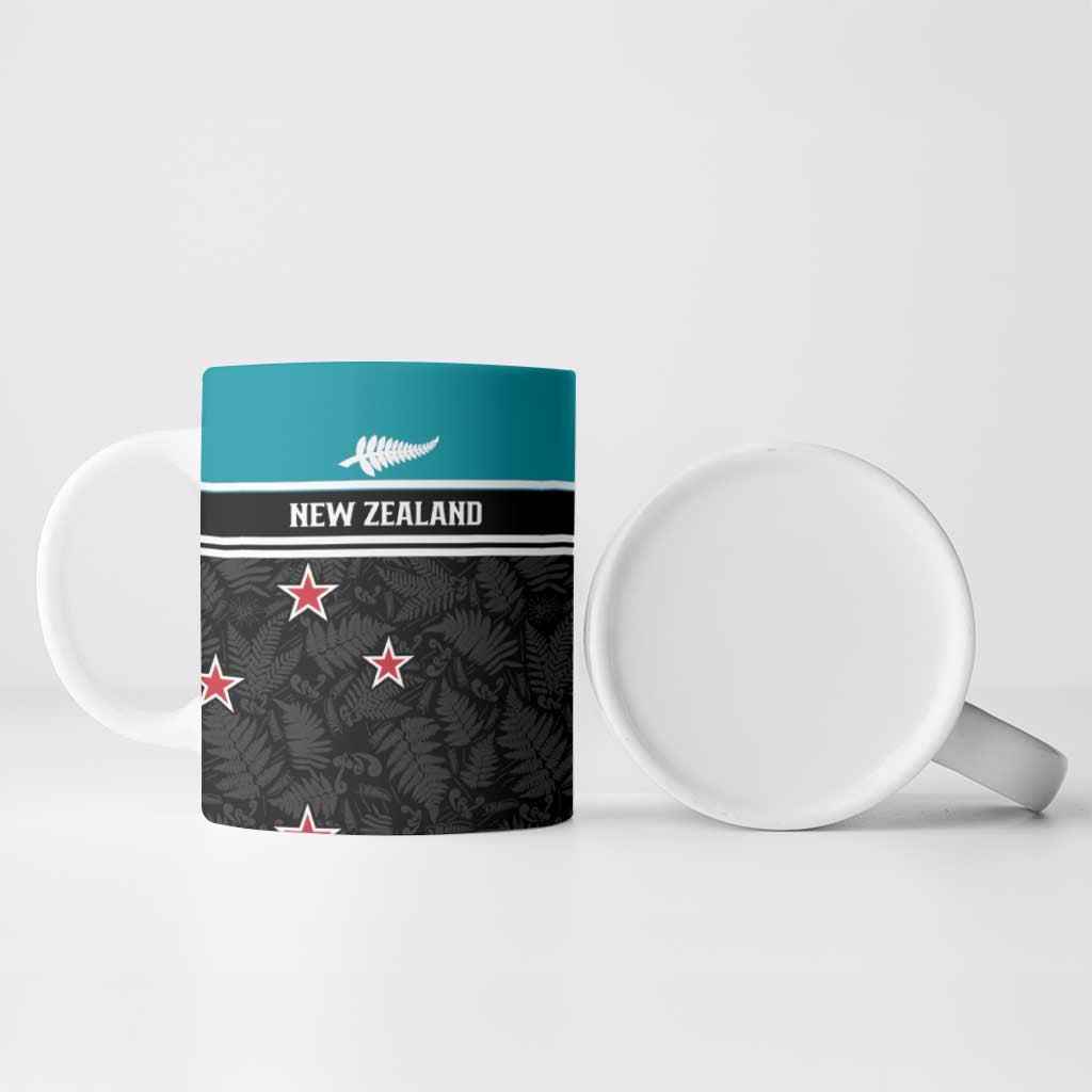 Custom NZ Cricket Pride Ceramic Mug Silver Fern Fan Supporter Apparel - Vibe Hoodie