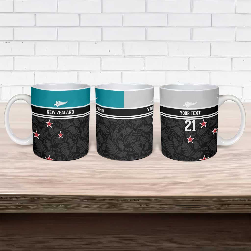 Custom NZ Cricket Pride Ceramic Mug Silver Fern Fan Supporter Apparel - Vibe Hoodie