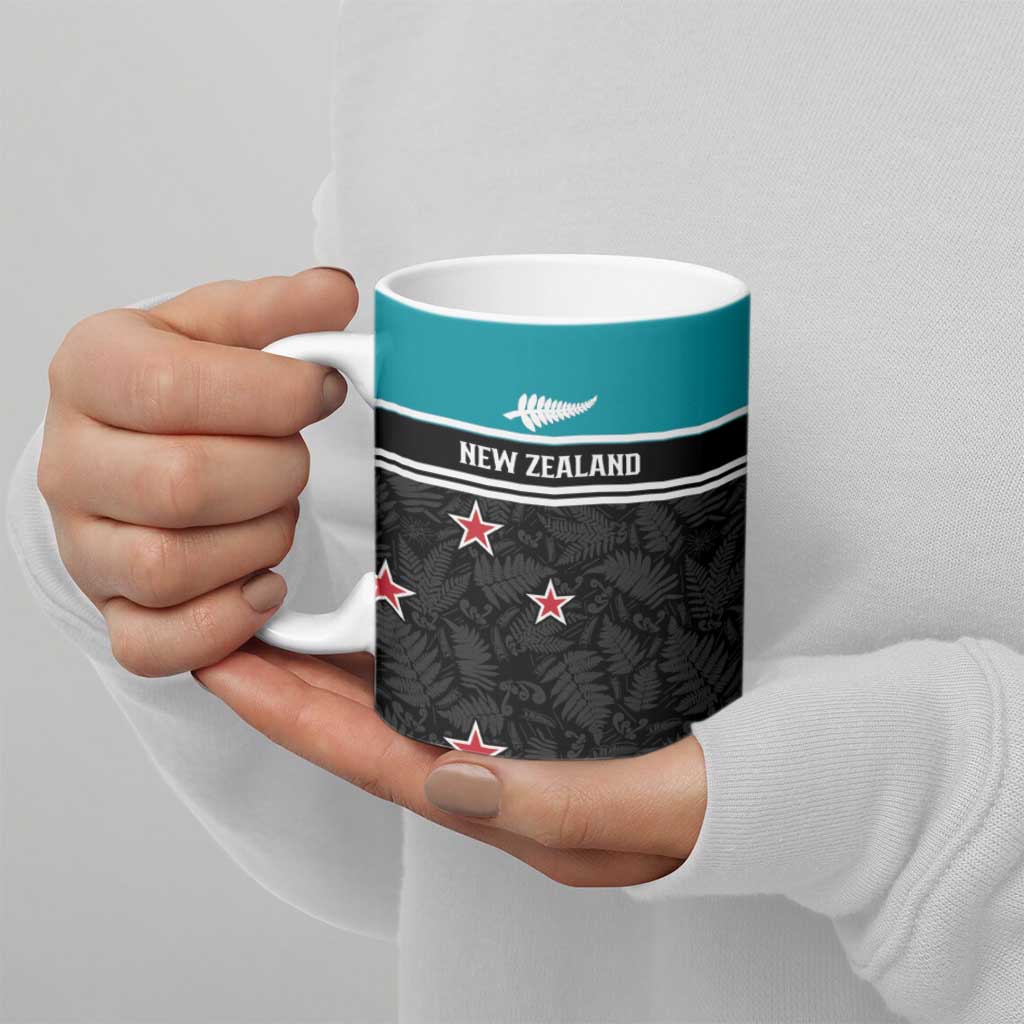 Custom NZ Cricket Pride Ceramic Mug Silver Fern Fan Supporter Apparel - Vibe Hoodie