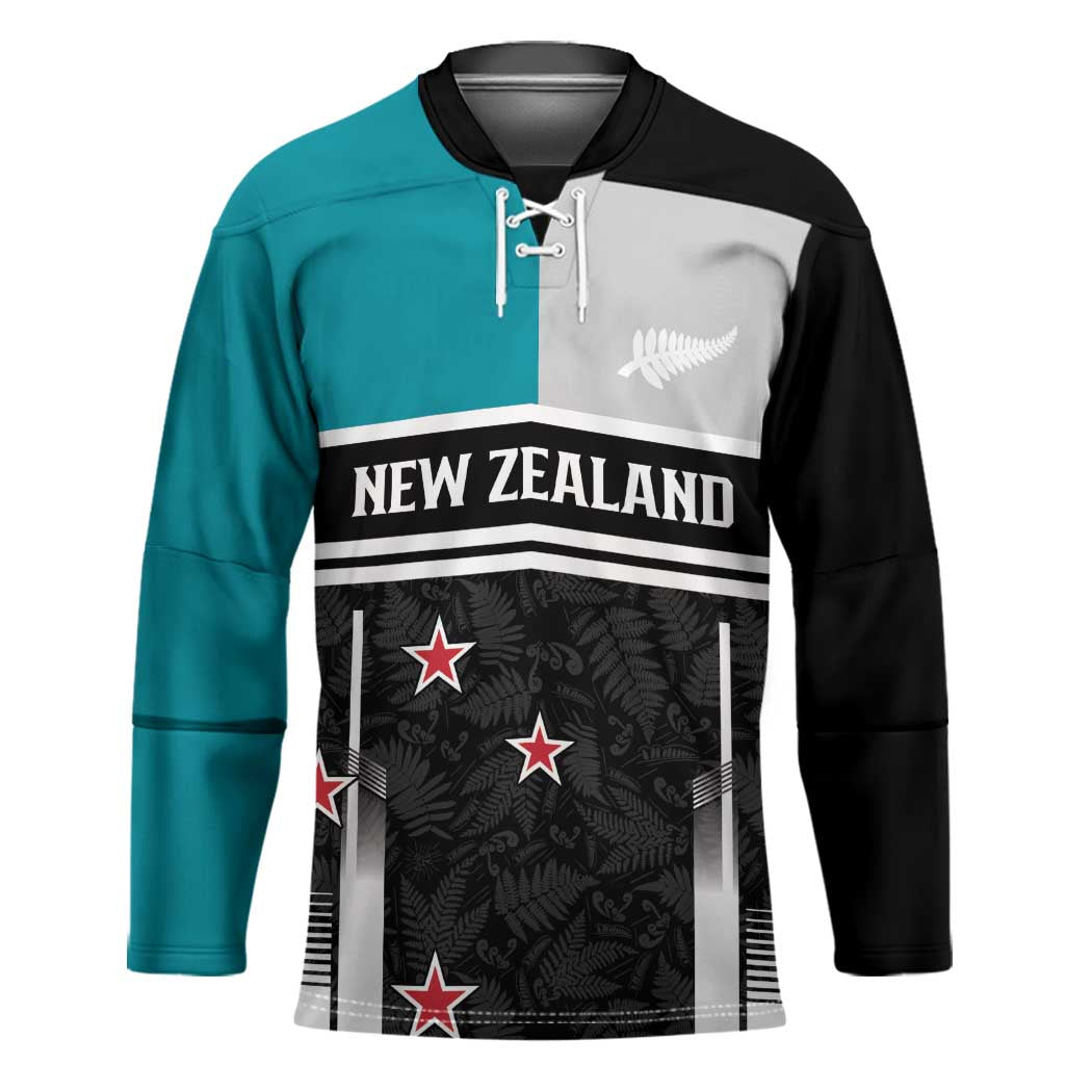 Custom NZ Cricket Pride Hockey Jersey Silver Fern Fan Supporter Apparel - Vibe Hoodie