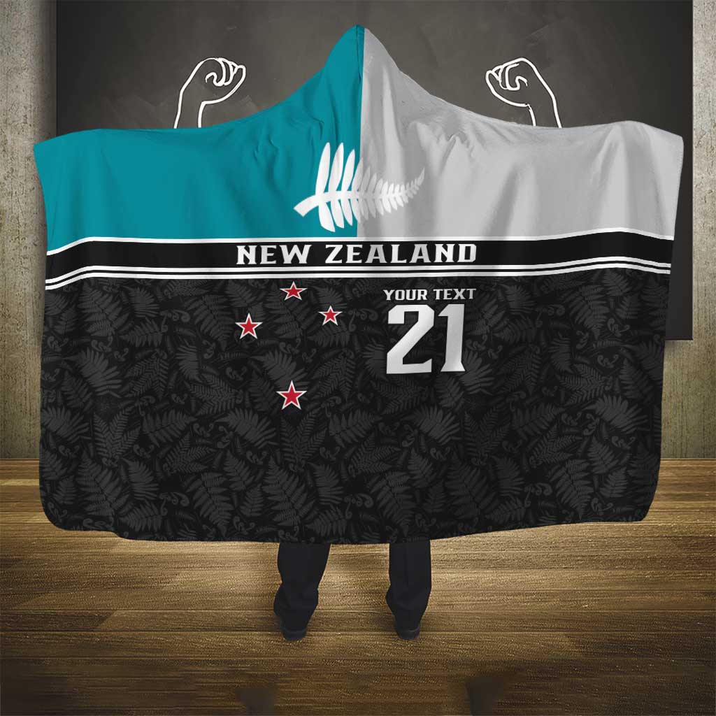 Custom NZ Cricket Pride Hooded Blanket Silver Fern Fan Supporter Apparel - Vibe Hoodie