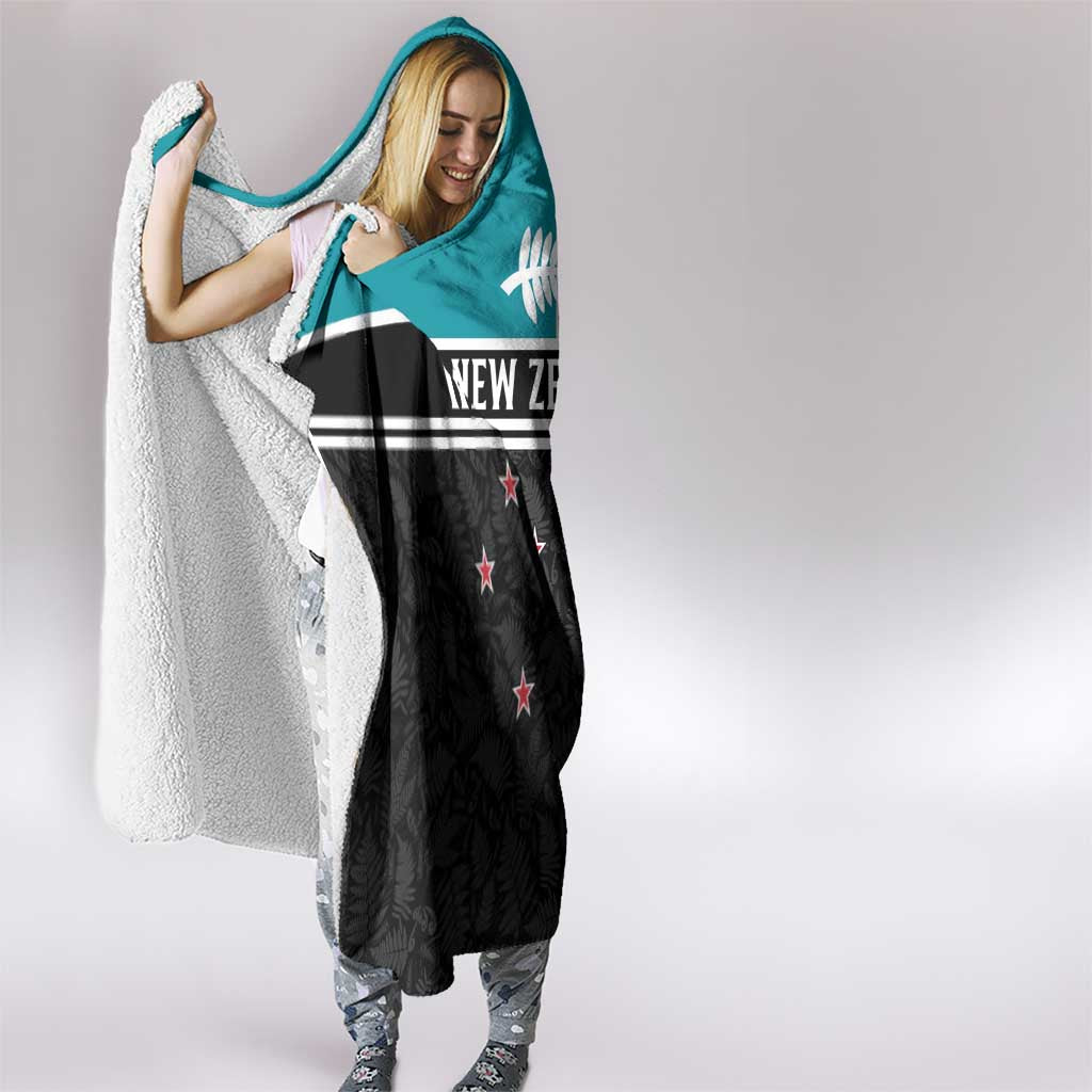 Custom NZ Cricket Pride Hooded Blanket Silver Fern Fan Supporter Apparel - Vibe Hoodie