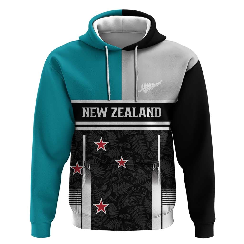 Custom NZ Cricket Pride Hoodie Silver Fern Fan Supporter Apparel - Vibe Hoodie