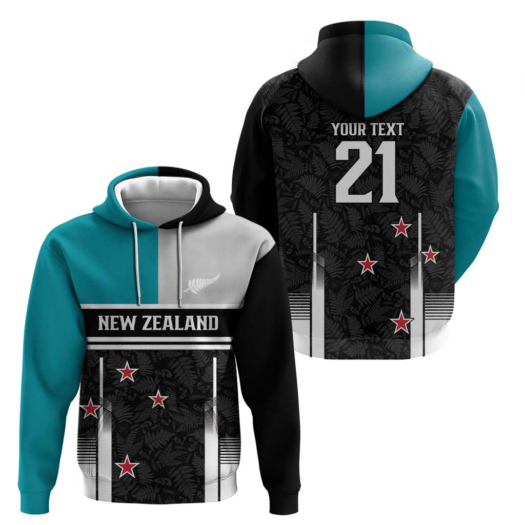 Custom NZ Cricket Pride Hoodie Silver Fern Fan Supporter Apparel - Vibe Hoodie
