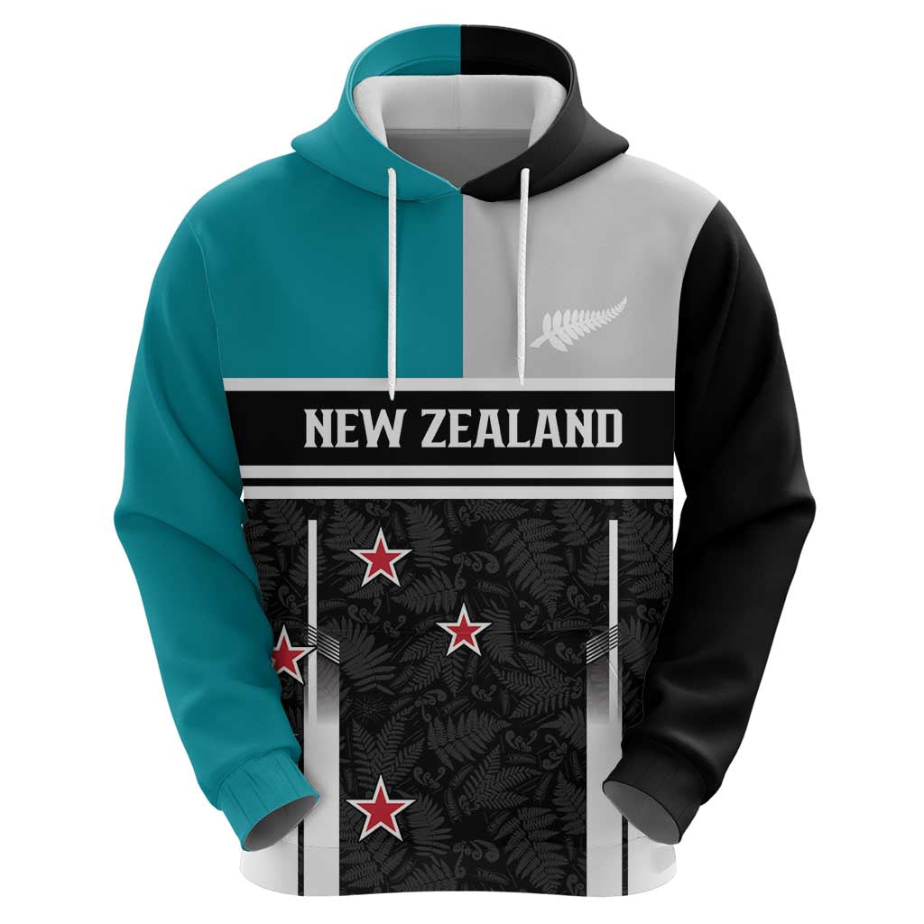 Custom NZ Cricket Pride Hoodie Silver Fern Fan Supporter Apparel - Vibe Hoodie