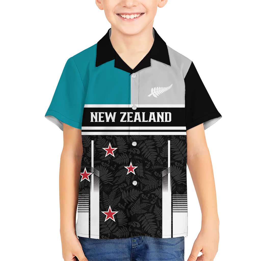 Custom NZ Cricket Pride Kid Hawaiian Shirt Silver Fern Fan Supporter Apparel - Vibe Hoodie
