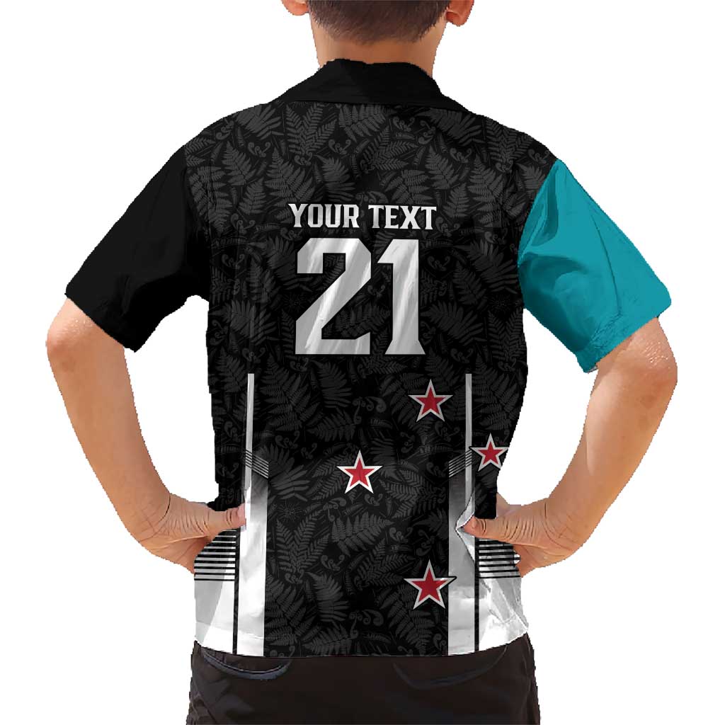 Custom NZ Cricket Pride Kid Hawaiian Shirt Silver Fern Fan Supporter Apparel - Vibe Hoodie