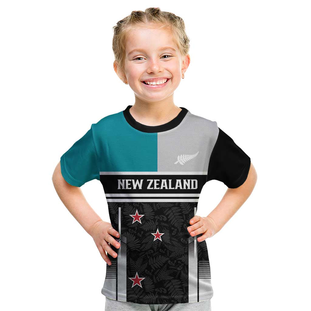 Custom NZ Cricket Pride Kid T Shirt Silver Fern Fan Supporter Apparel - Vibe Hoodie
