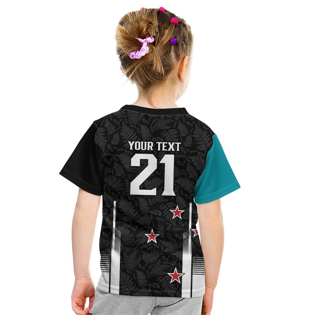 Custom NZ Cricket Pride Kid T Shirt Silver Fern Fan Supporter Apparel - Vibe Hoodie