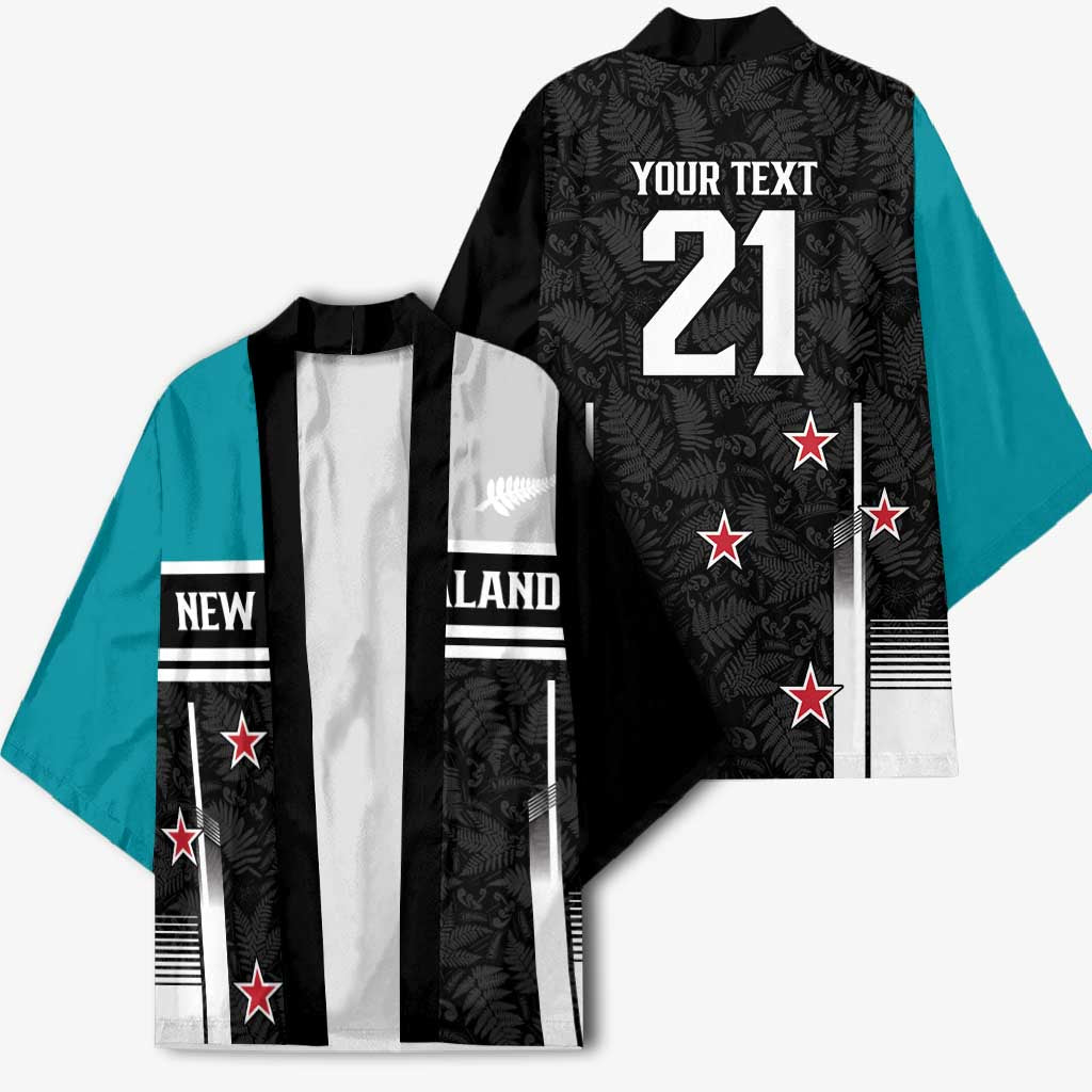 Custom NZ Cricket Pride Kimono Silver Fern Fan Supporter Apparel - Vibe Hoodie