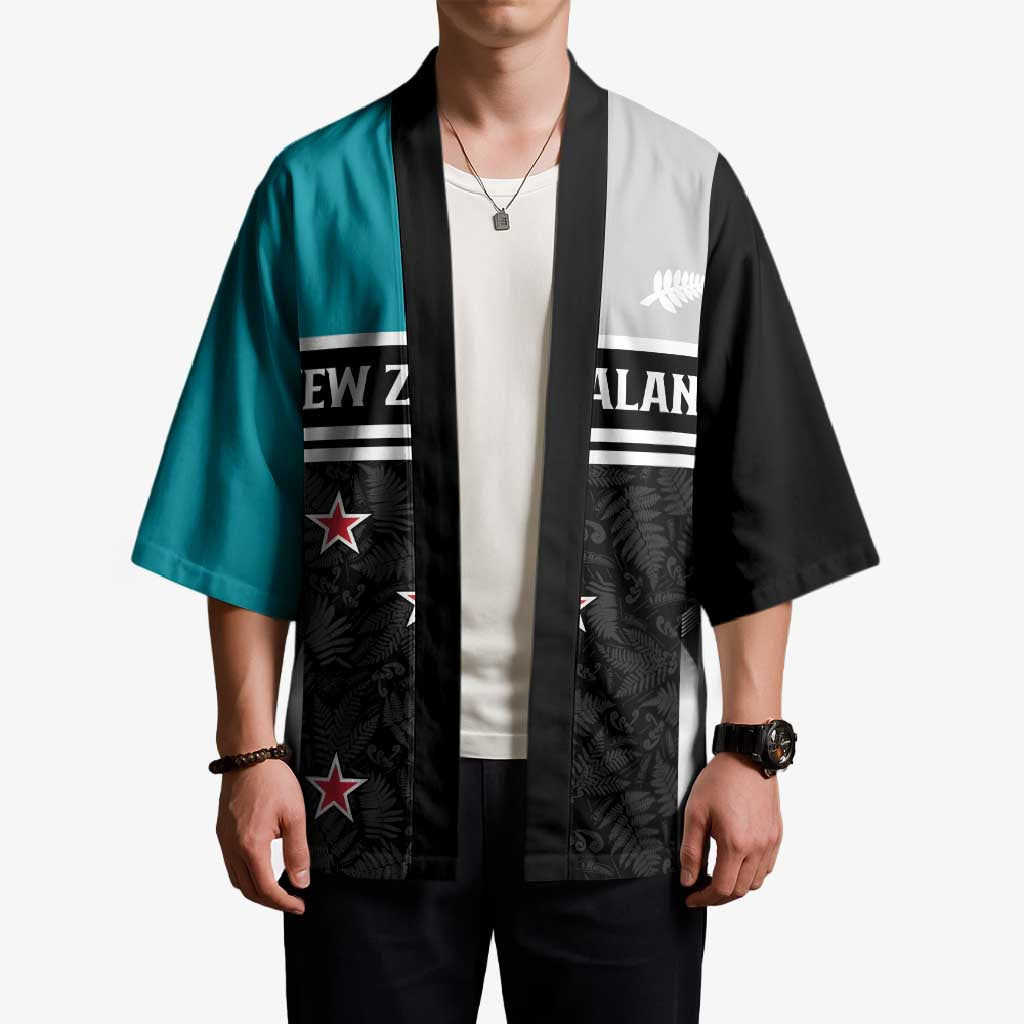 Custom NZ Cricket Pride Kimono Silver Fern Fan Supporter Apparel - Vibe Hoodie